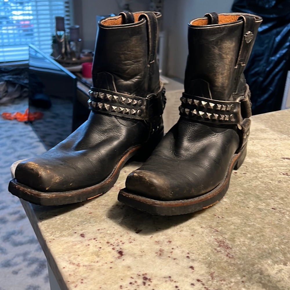 Harley Davidson motorcycle boots- real leather, women’s size 9.5